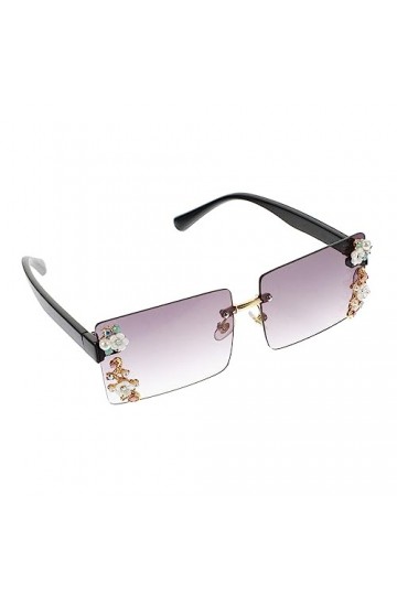 GALPADA 2 Pièces Des Lunettes De Soleil Lunettes De Soleil Tendance Pour Femmes Lunettes De Soleil Oversize à Diamants Lunett