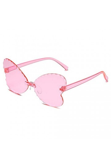 ZYIZEE Lunettes de Soleil Lunettes de Soleil Coeur Femmes Lunettes de Soleil œil de Chat coloré rétro sans Monture Amour Lune