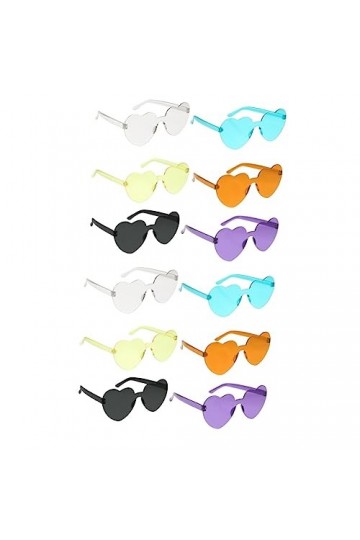 GALPADA 12 Pièces Lunettes De Soleil Coeur Lunettes De Soleil Tendance Pour Femmes Lunettes De Mode Pour Femmes Lunettes De S