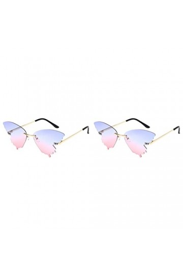 GALPADA 2 Pièces Lunettes De Soleil De Mode Pour Femmes Lunettes De Soleil Oeil De Chat Lunettes De Mode Pour Femmes Homme Sa