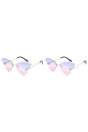 GALPADA 2 Pièces Lunettes De Soleil De Mode Pour Femmes Lunettes De Soleil Oeil De Chat Lunettes De Mode Pour Femmes Homme Sa