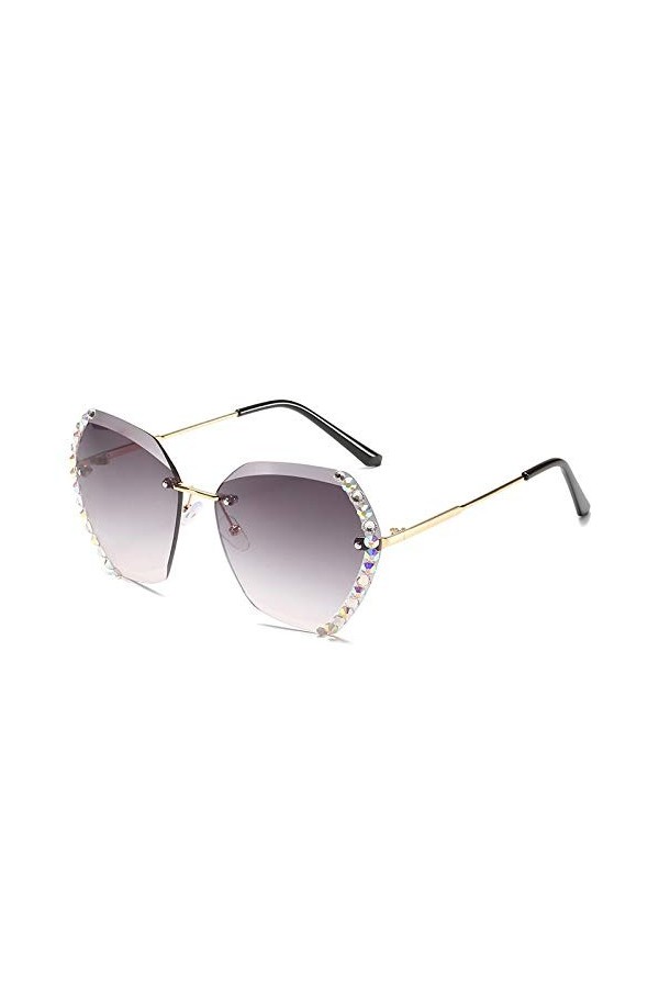 SHANGYUN Lunettes de Soleil Mode Femmes Lunettes de Soleil pour Femmes Lunettes Nuances pour Lunettes Femmes Gris