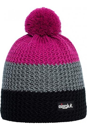 Eisglut Stormy Bonnet pour Femme M Noir/Fuchsia