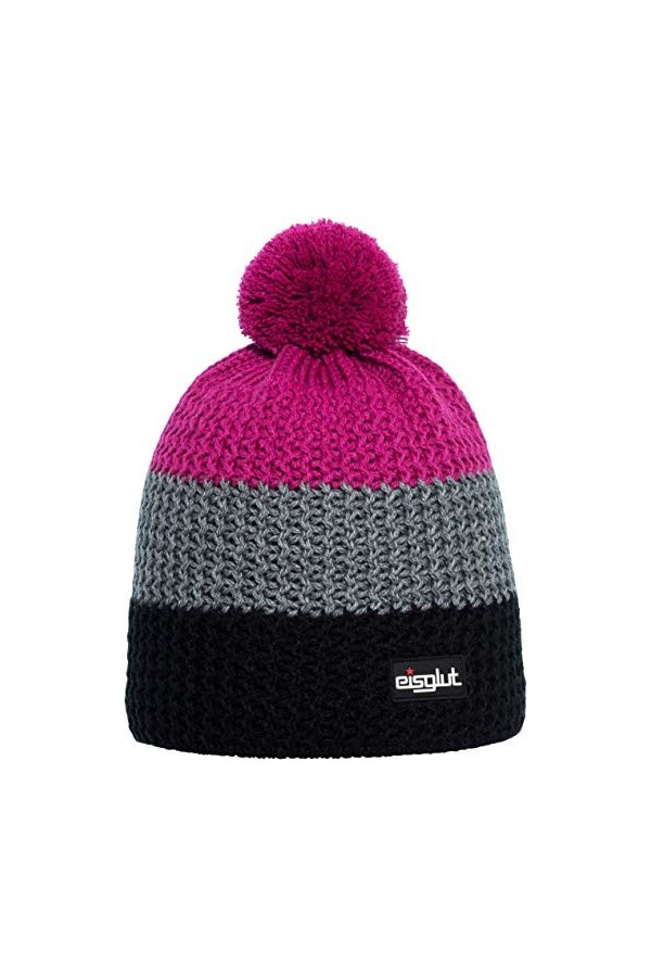 Eisglut Stormy Bonnet pour Femme M Noir/Fuchsia