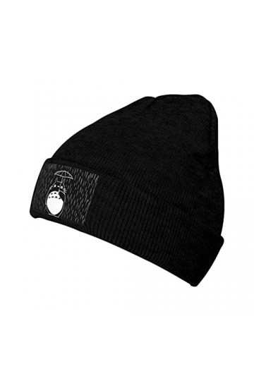 LEUYA Bonnet tricoté Skullies bonnets streetwear Hiver chaud tricot chapeau unisexe adulte Studio Ghibli Animation chapeau