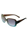 Foster Grant Lcvl2101 Bleu Sarcelle Lunettes de Soleil, Cristal Marron foncé, Taille Unique Femme
