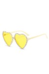 MUTYNE Mode Amour Coeur Diamant Strass Lunettes De Soleil Femmes Hommes Personnalisé Lunettes De Soleil Bonbons Couleur Parti