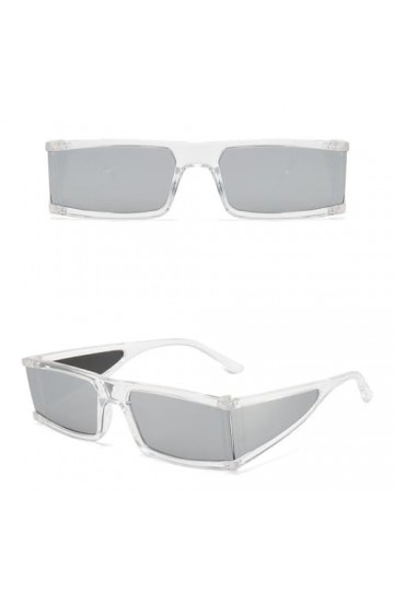 Lunettes de Soleil Carrées Femmes Mode Rétro Miroir Lunettes de Soleil De Luxe Vintage Punk Hommes Lunettes de Soleil UV400, 