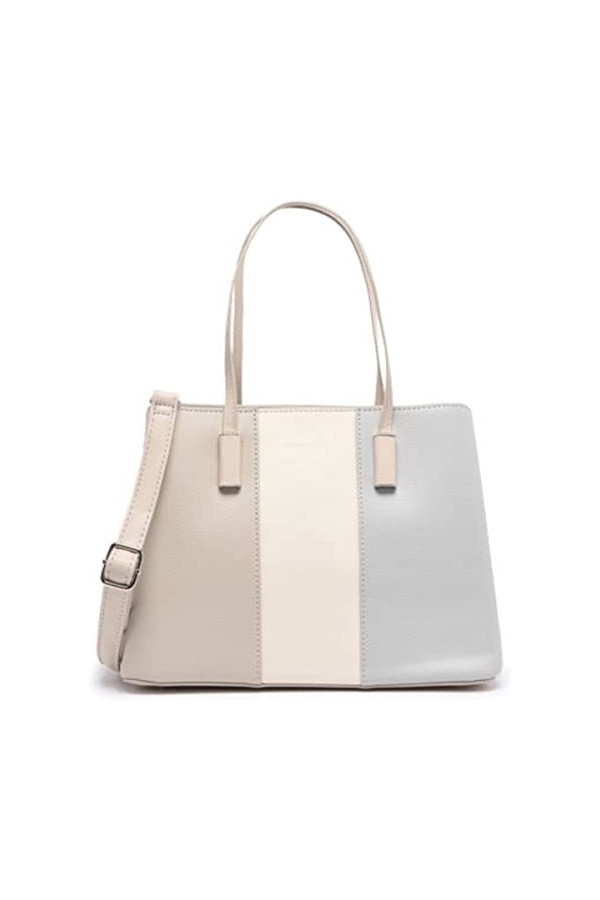 David Jones - Womens Tote Handbag - Multicolored Business Work Class Girl Bag - Long Handle PU Leather Shoulder Bag - Briefc