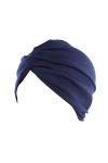 Atuka Chapeaux Chimio Turban Bonnet de Nuit en Coton Slouchy Soft Tête Casquette pour Chimio, Perte de Cheveux, Cancer, Chimi