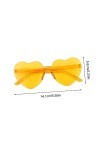GALPADA 6 Pièces Lunettes Coeur Lunettes De Soleil Coeur Rose Pour Femme Lunettes De Soleil Coeur Violet Accessoires Rave Acc