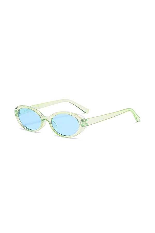Personnalité Petite Monture Ovale Hommes et Femmes Lunettes de Soleil en Plein air Banlieue Tendance UV400 Lunettes de Soleil