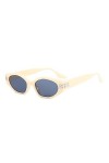 HPIRME Vintage femmes lunettes de soleil petites lunettes rétro femmes/hommes léopard lunettes femmes, C6, taille unique