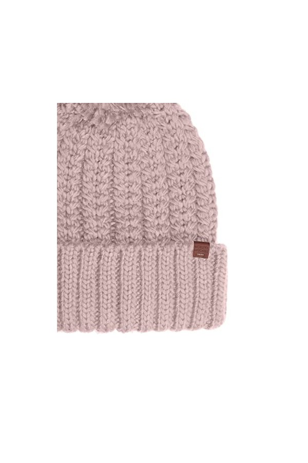 BICKLEY + MITCHELL Bonnet en Tricot à Pompons pour Femme 2001-21-9-67, Rose, Taille Unique