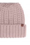 BICKLEY + MITCHELL Bonnet en Tricot à Pompons pour Femme 2001-21-9-67, Rose, Taille Unique
