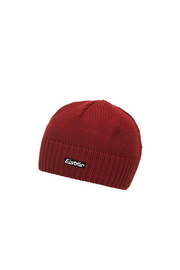 Eisbär Trop XL Bonnet Mixte, Bordeaux, Taille Unique