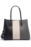 David Jones - Womens Tote Handbag - Multicolored Business Work Class Girl Bag - Long Handle PU Leather Shoulder Bag - Briefc