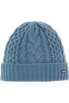 Eisbär Bonnet pour femme Afratos,Taille unique,Bonnet dhiver tricoté en acier bleu,Avec intérieur en polaire respirant et ch