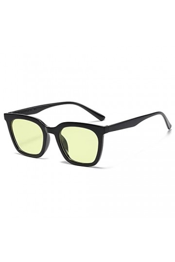 Lunettes de Soleil carrées rétro décoratives for Hommes et Femmes, Tendance de Banlieue, UV400, Cadeau Color : E, Size : 1 