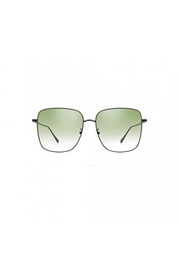 ZYHWS Lunettes de Soleil Vertes Femmes Conception carré métal Cadre Gradient lentille Lunettes Lunettes Femelle Lenses Color