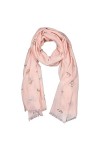 Wrendale Designs by Hannah Dale - Écharpe : 70 x 190 cm, Rose - Souris, 70cm x 190cm