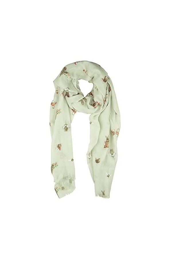 Wrendale Designs by Hannah Dale - Écharpe : 70 x 190 cm, Rose - Souris, 70cm x 190cm