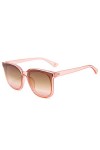 YUANCHENG Lunettes de Soleil Vintage dété Femmes Lunettes de Soleil pour Femmes Lunettes Rondes Cadre Noir Rose