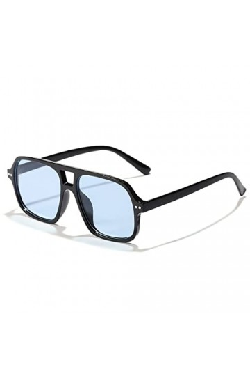 Lunettes de Soleil rétro à Grande Monture for Hommes et Femmes, décoration de Vacances en Plein air, Tendance, UV400, Cadeau 