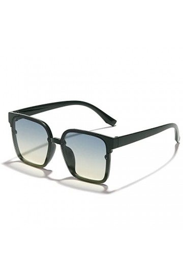 EkeNoz Lunettes de Soleil carrées à Grande Monture for Femmes, à la Mode, for Vacances en Plein air, Conduite, décoratives, T