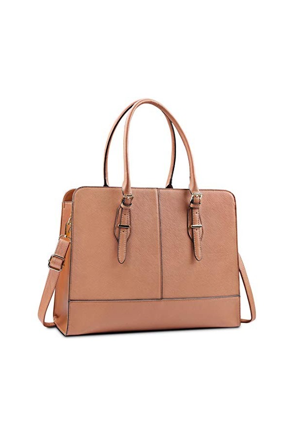 Lubardy Sac à Main Sac Cabas Femmes PU Cuir Grand Sac a Main pour Les Cours Lycee Sac Cours Bandouliere Lycee 15.6 Pouces, No