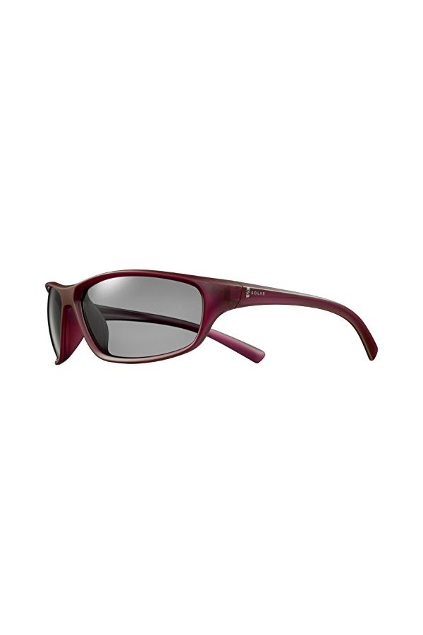 Solar Spector Lunettes de Soleil polarisées Femme, Aubergine/Translucide