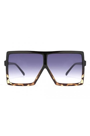 FEISEDY Lunette de Soleil Carrées Femme Surdimensionnées une Pièce Mode UV400 Grand Cadre Femme Homme B2539