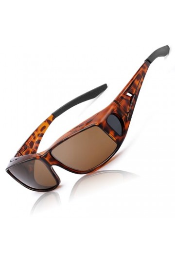 LVIOE Surlunettes Polarisées Hommes Femmes, Lunettes de Conduite Clip Lunettes de Soleil Anti-UVA UVB