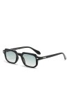 PANTHOS Bennet Lunettes de soleil unisexe homme femme vintage mode protection UV400 avec pièce et pochette, Tortue / Bleu dég