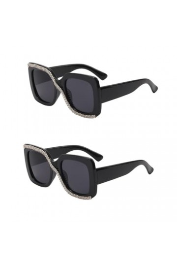 Kisangel 2Pcs Femmes De Lunettes De Soleil Hommes Lunettes De Soleil Femmes Lunettes De Soleil Lunettes De Soleil Femmes Vint