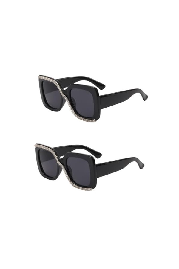 Kisangel 2Pcs Femmes De Lunettes De Soleil Hommes Lunettes De Soleil Femmes Lunettes De Soleil Lunettes De Soleil Femmes Vint