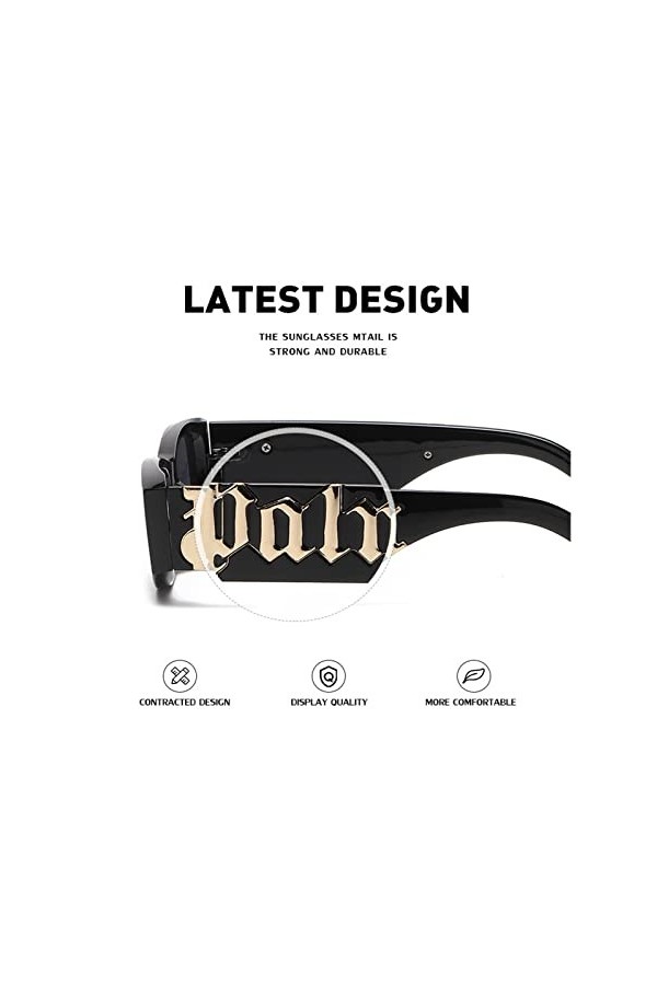 UNDIFY Lunettes De Soleil Personnalisées À Petite Monture Lunettes De Soleil À Jambes Larges De Mode Lunettes De Soleil De Pr