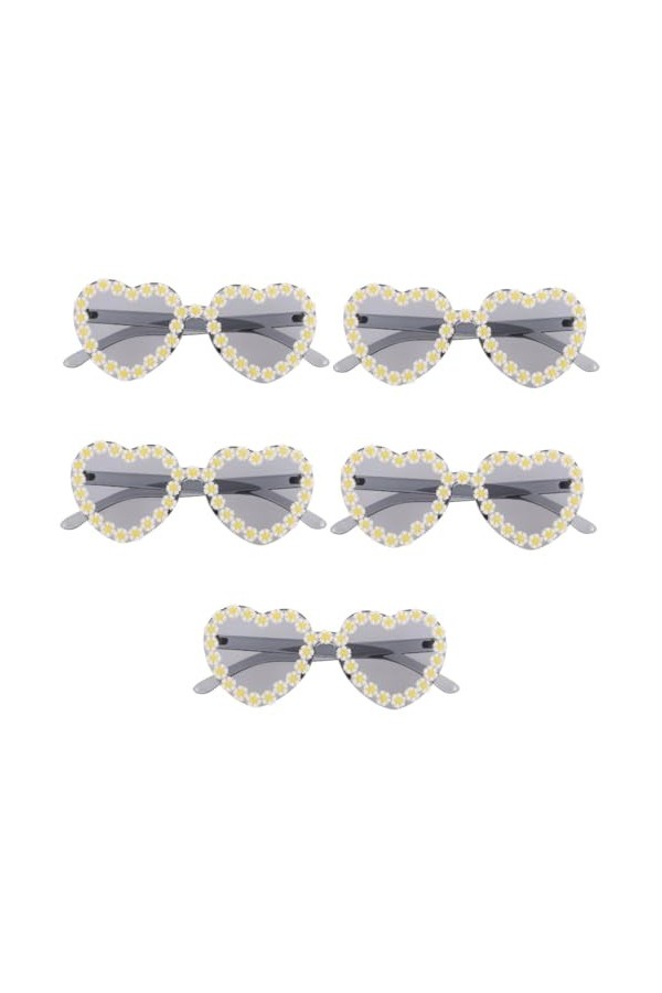 EXCEART 2 Pièces Des Lunettes De Soleil Lunettes De Soleil Hawaïennes Lunettes Coeur Remplisseurs De Sacs De Cadeaux Lunettes