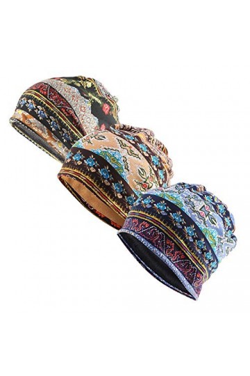 Inconly Lot de 3 chapeaux de chimio pour femme - - Taille L