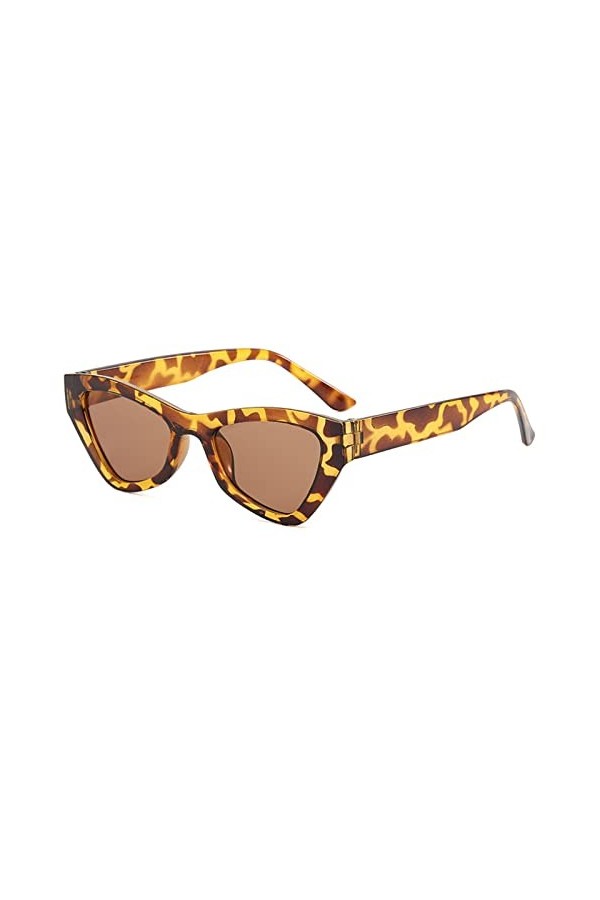 EkeNoz Oeil De Chat Rétro Hommes Femmes Lunettes De Soleil en Plein Air Vacances Mode Décorative Tendance UV400 Lunettes De S