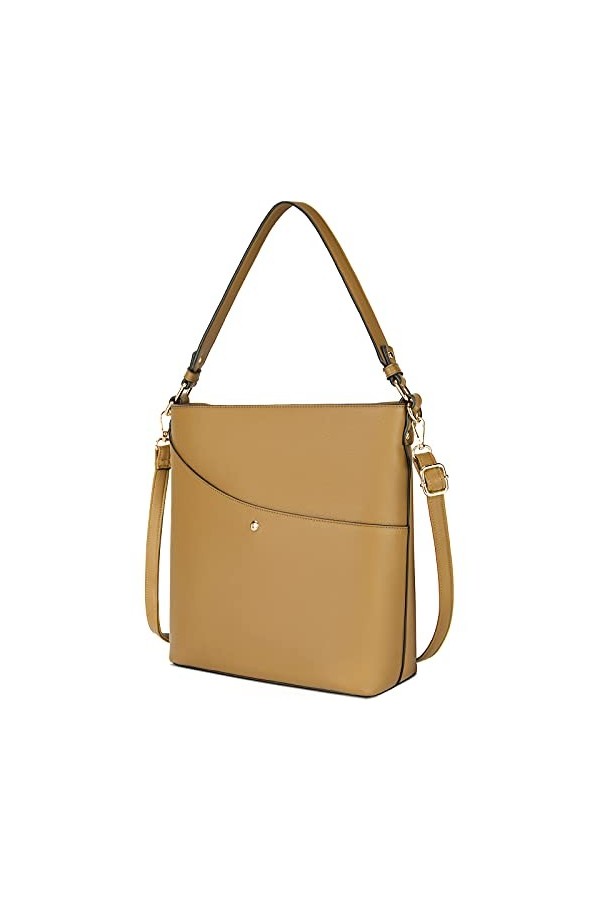 Lubardy Sac a Main Femmes Cuir Sac Cabas Femmes Imperméable Décontracté pour Femme Sac à Bandoulière Élégant Mode Hobo Sacs P