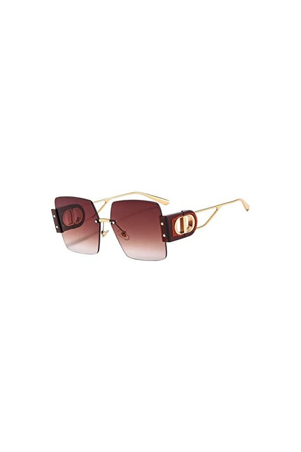UNDIFY Lunettes de Soleil en Forme de Coeur Lunettes de Soleil intelligentes for Femmes Lunettes de Soleil Y2k Noir/Marron/Bl