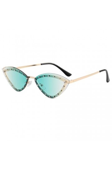 Lunettes de Soleil œil de Chat en métal for Hommes et Femmes, Style Hip-hop, décoration de fête de Bal, Tendance de Banlieue,