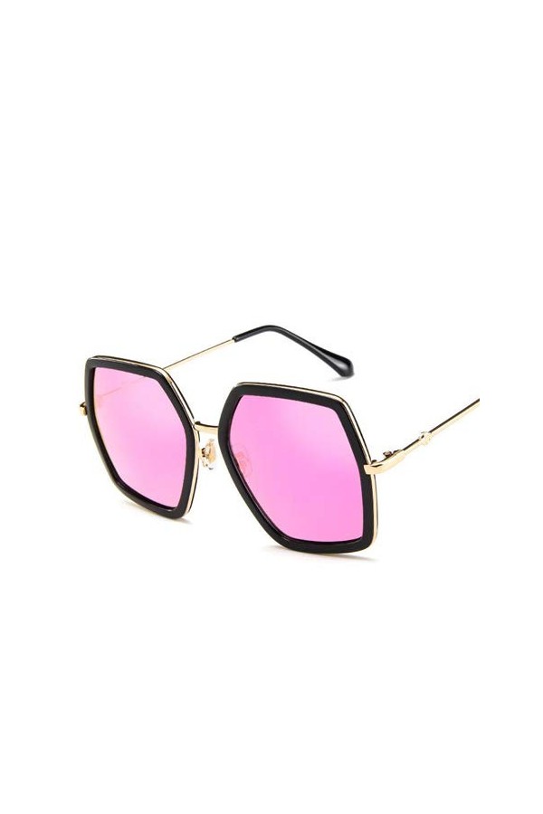 YUANCHENG Lunettes de Soleil Rondes Femmes sans Monture Feamle Shades Lunettes de Soleil Populaires Purple