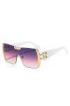 LUOXUEFEI De Soleil Lunettes Lunettes De Soleil Carrées Femme Lunettes Surdimensionnées Homme Shades