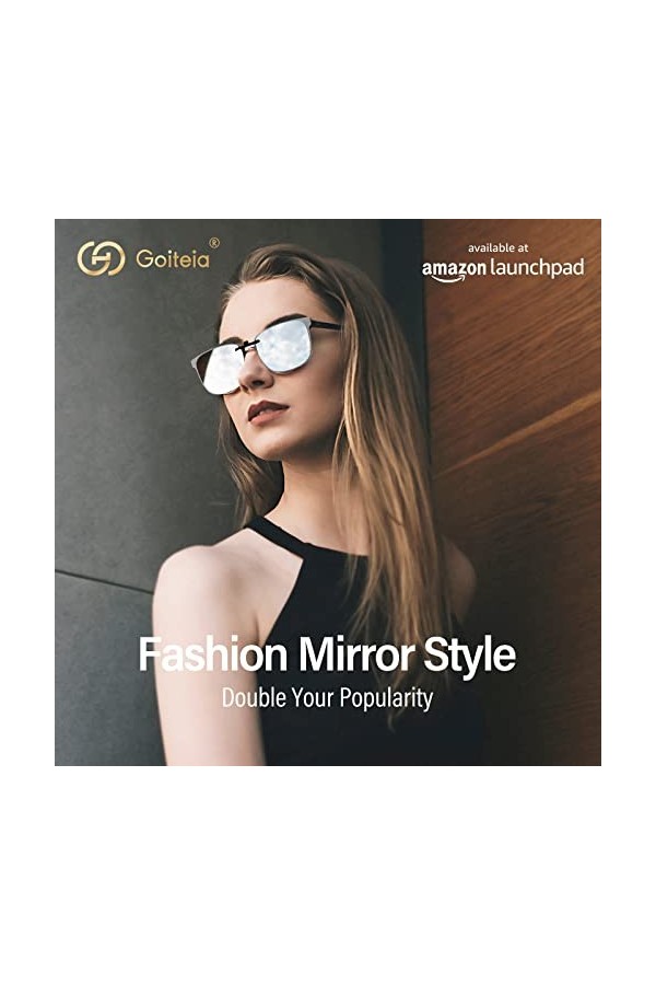 Goiteia Polarisé Rétro Clip Sur Les Lunettes De Soleil Sur Ordonnance Hommes Femmes,CE