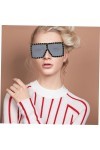 USHOBE 2 Pièces Des Lunettes De Soleil Lunettes De Soleil Femme Pour La Fête Accessoire De Lunettes De Soleil Pour Femmes Lun