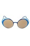 Italia Independent 0220-021-022 Montures de Lunettes, Bleu Azul , 53.0 Femme