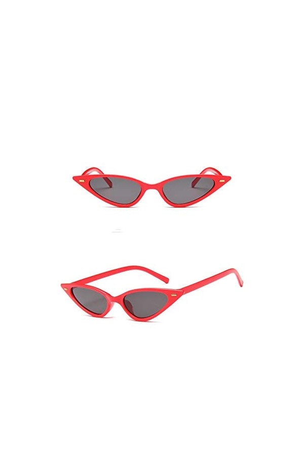 ZYIZEE Lunettes de Soleil Lunettes De Soleil Lunettes Femmes Petit Triangle Vintage Lunettes De Soleil Rétro Cat Eye Lunettes