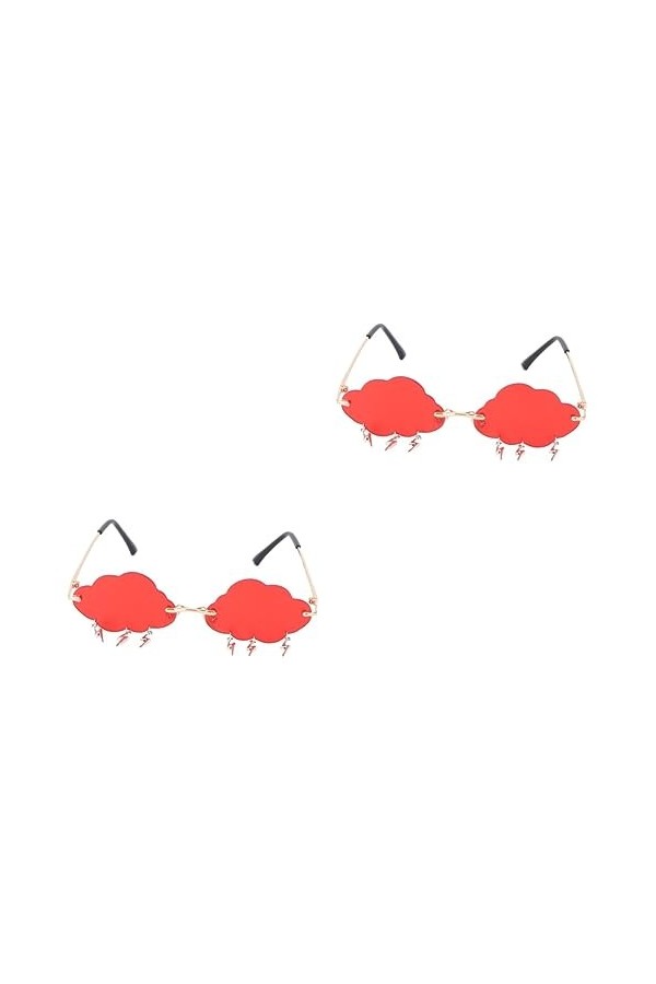 Abaodam 2 Paires Lunettes De Soleil Nuage Lunettes De Soleil Pour Enfants Lunettes De Méchant Lunettes De Soleil Coeur Lunett